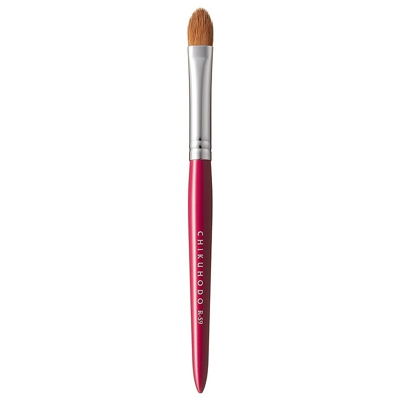 Kumano Makeup Brush (Makeup Brush) Chikuhodo Regular Series Eyeshadow Brush, Weasel, RR-S9, Red Line
