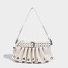 2025 Spring New Fashionable Single-Shoulder Underarm Bag, High-Value Pleated Handbag, Trendy Rivet Crossbody Women's Bag