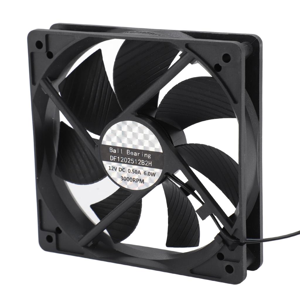 Computer Case Fans 120x120x25mm High Accuracy Dual Ball Bearing PC Exhaust Cooling Fan 3000RPM 2pin Case Cooler Fan