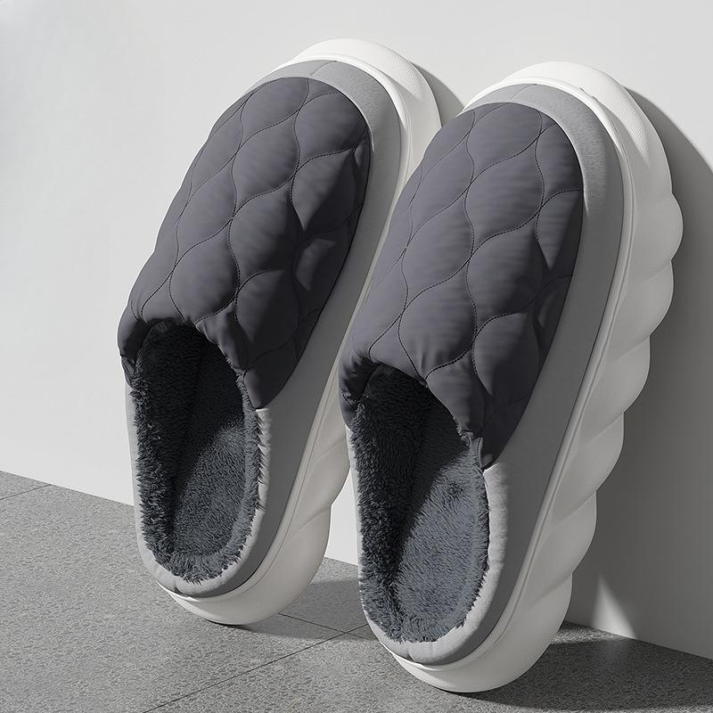 Cotton Shoes for Home Use, Thick-soled, Warm, Waterproof and Anti-slip for Women