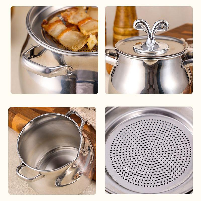 1.5/4L Stainless Steel Household Oil Filter Pot Lard Strainer Tank Container Jug Large Capacity Storage Can Kitchen Cooking Tool
