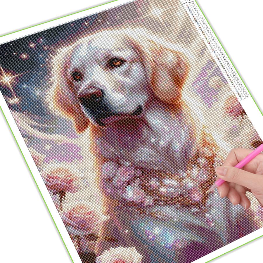 Cute Dog Flower Diamond Painting New Collection 2026 Pet Animals Diy Full Square Round Drill Rhinestone Embroidery Mosaic Cross Stitch Kits