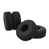 4Pcs 1.9inch RC Crawler Tires Uneven Texture Strong Grip Wear Resistant RC Car Rubber Wheel Tyre with Foam Insert