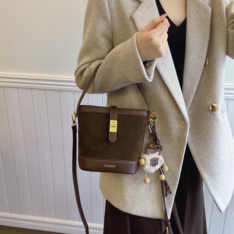 Bags Women's Handbags Niche Design 2025 Fashion Bucket Bags Leopard Print Series Portable Shoulder