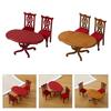 Doll House Chair Table Model Dining Set Realistic Table Dollhouses Chair Realistic Play Chair Realistic 1:12 Model Toy