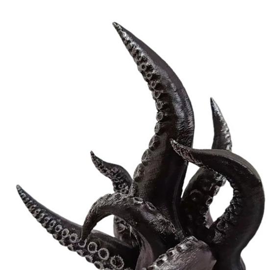 Octopus Tentacles Ornament, Creative Desktop Decoration, Resin Dark Style Tentacles Shaped Sculpture for Home Office E-Sports Room