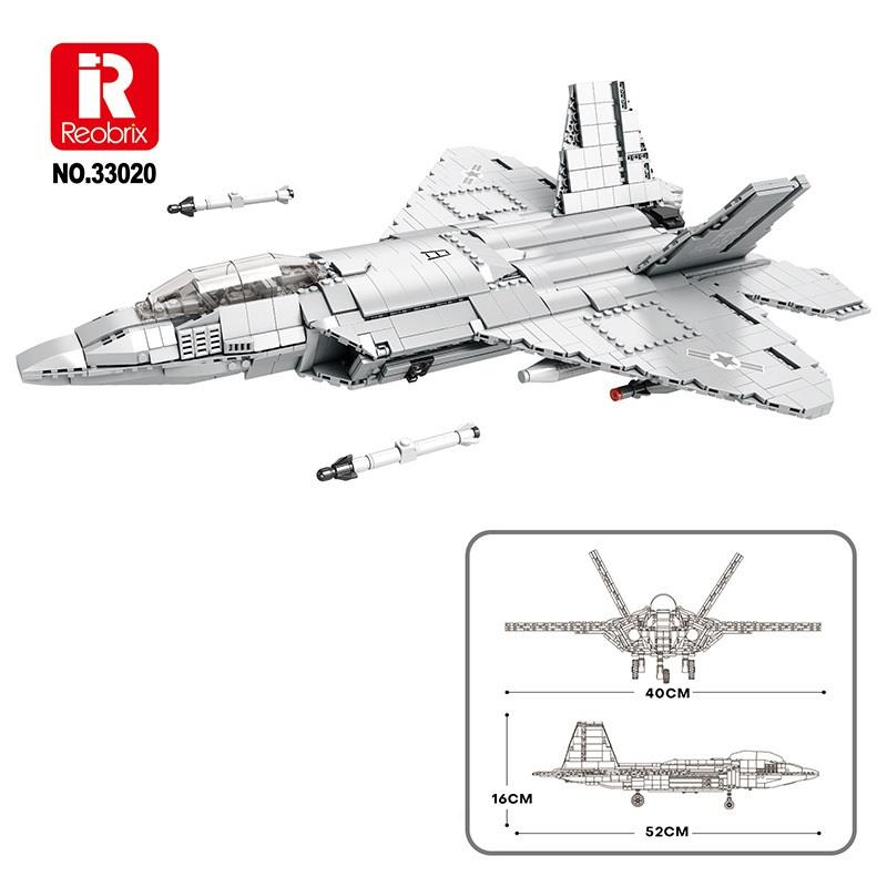 

Истребитель F22 MOC Набор Модель из Строительных Блоков - Настольное Украшение Игрушка для Военных Энтузиастов Идеальный Праздничный Подарок для Детей 1837pcs