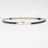 Korean Style Patent Leather Women's Accessory: Fashionable Thin Hook Waist Belt for Skirts