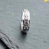 Sterling Silver 925 Rotating Tibetan Mantra Ring - Buddhist Luck Symbol