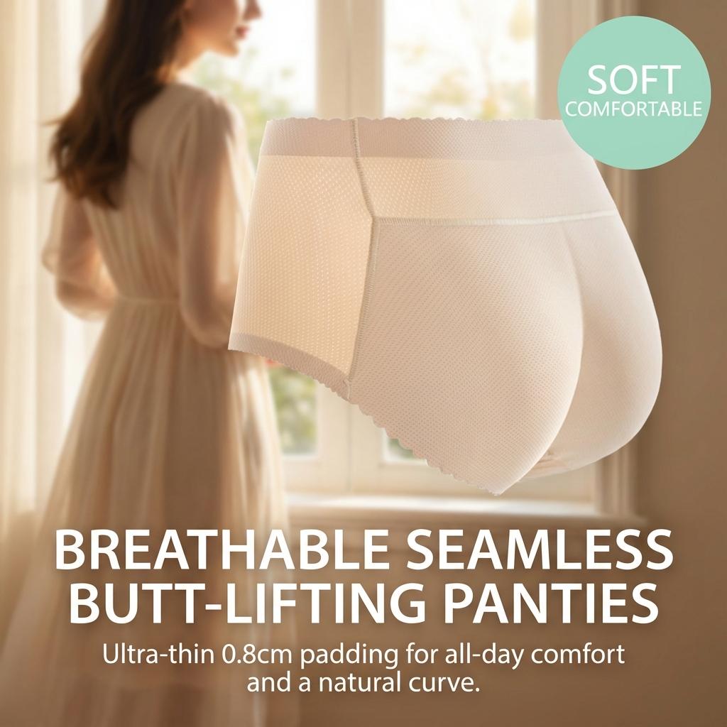 Women's Seamless Butt Lifting Underwear Shaping Hip Pad Natural Peach Hip Effect Comfortable And Breathable