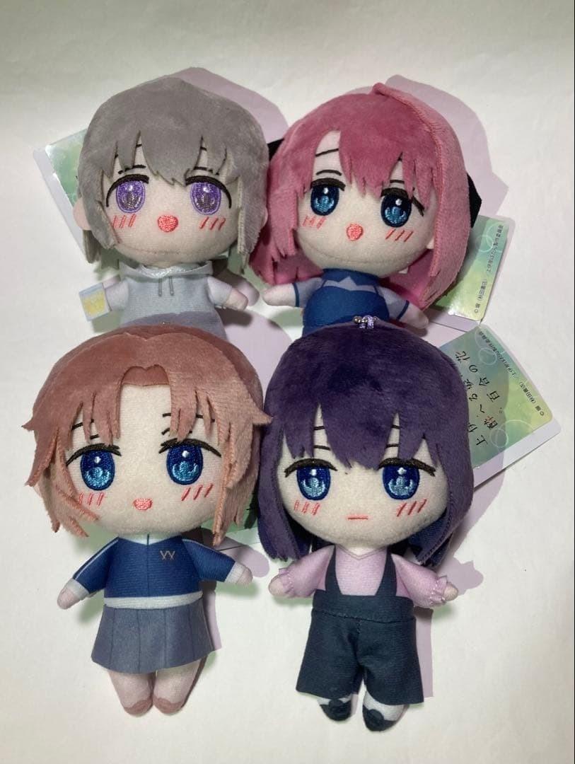 Botan Kamiina Fully Blossoms When Drunk Fabunui Part1 Plush Doll SET 4 Complete
