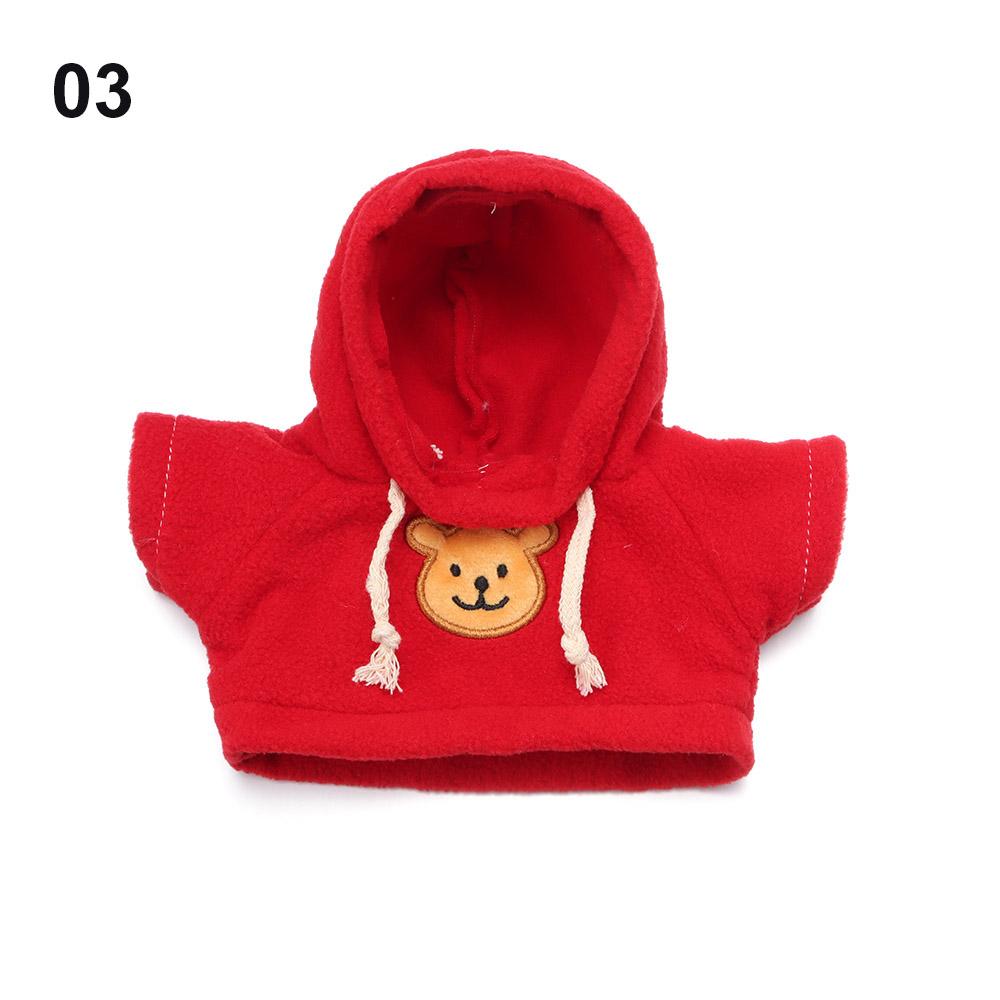 Plush Toy Clothes 30CM Doll Tops Knitted Sweater Hoodie Overalls For Bear Kawaii Mini Yellow Duck Clothes Accessories Kids Toys