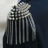 Shoulder Brooch Tassels Punk Jewelry Vintage Fringe Epaulette Clothes Decor