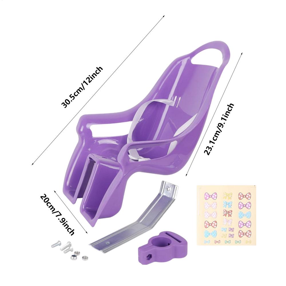 

Дівчачий Велосипед Лялькове Сидіння Універсальні Аксесуари з Наліпкою Дитяча Велосипедна Прикраса Лялькове Велосипедне Сидіння Велосипедні Аксесуари для Дівчаток Хлопчиків фіолетовий