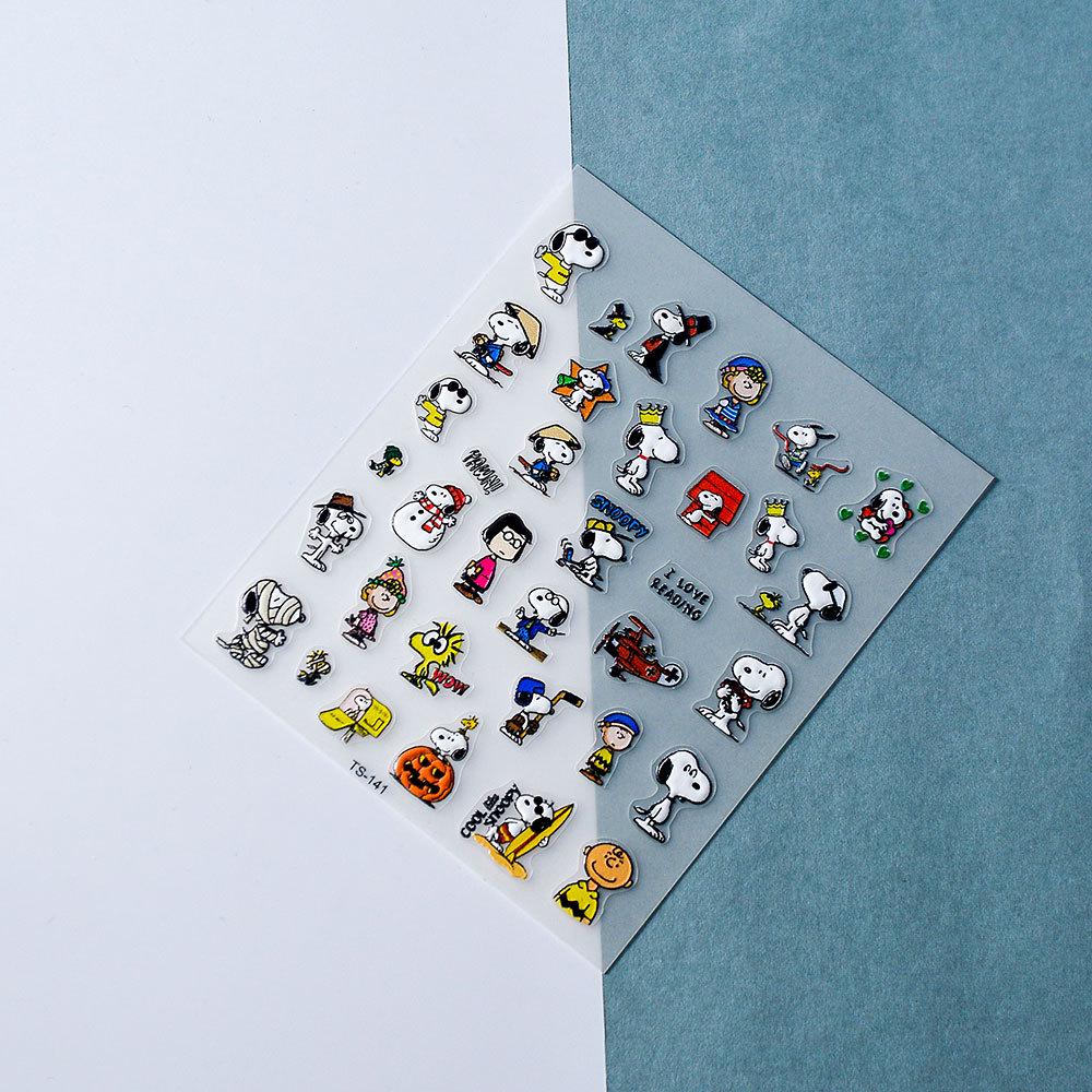 Japanese Style 5D Cute Dog Nail Art Stickers - Tough, Thin, and Adorable Decorations