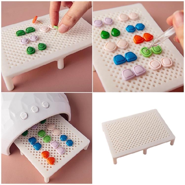 Clay Earring Drying Rack Manual Positioning Bracket for Hole Alignment Quick Drying and Compact Storage