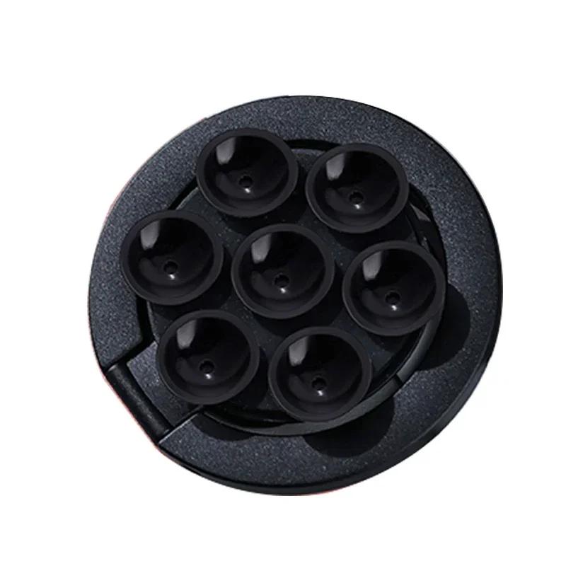 Foldable Mobile Phone Holder Suction Cup Magnetic Phone Stand 360° Rotatable Finger Ring Holders For iPhone 15 16 Xiaomi Samsung