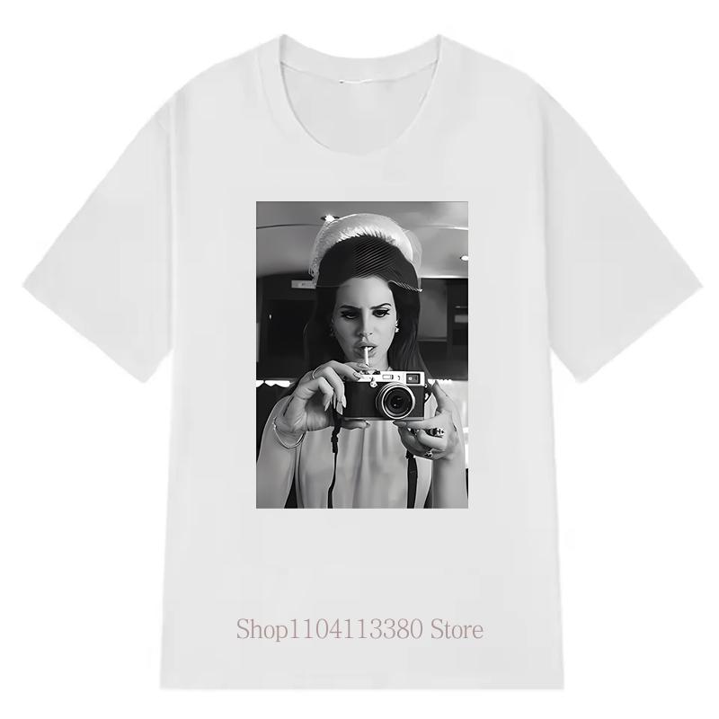 Lana Del Rey Graphic Print Tshirts Summer Casual Fashion Women Clothing Vintage Oversized ONeck Short Sleeve Tops Tshirts 3XL