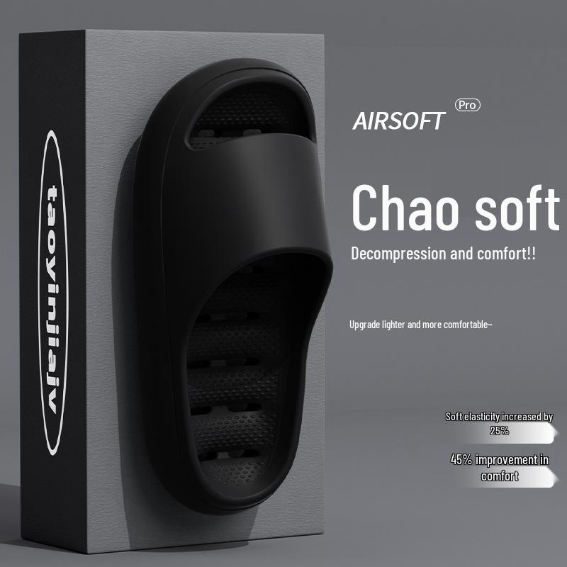 

Мужские и женские быстросохнущие нескользящие тапочки для ванной с уникальным ощущением при ходьбе 40-41 (fits 39-40) чёрный