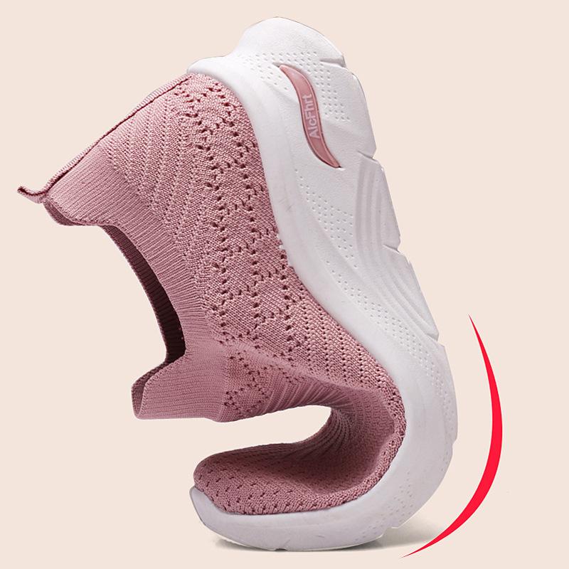 Shoes Women's Casual Shoes Women's Shoes Soft-soled Mom Shoes Walking Versatile Sneakers Running Shoes Women's Breathable Low Top
