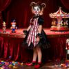 Children's Halloween Costume Female Circus Thriller Suit Clown Costume Masquerade Show Costume