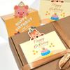 50pcs Thank You Cards - Cute Cartoon Animal Birthday Dog Themed Folding Greetings For Celebrations & Appreciation