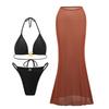 3 Pieces Sexy Bikini With Long Skirt Women Swimsuits Female Swimwear Bathing Suit Swimming Suits Beachwear Biquini