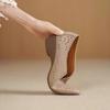 Summer Women's V-Cut Hollow Out Wedge Heel Shoes - Soft Sole Comfortable Mother Shoes, Korean Style Casual Commuter Flats