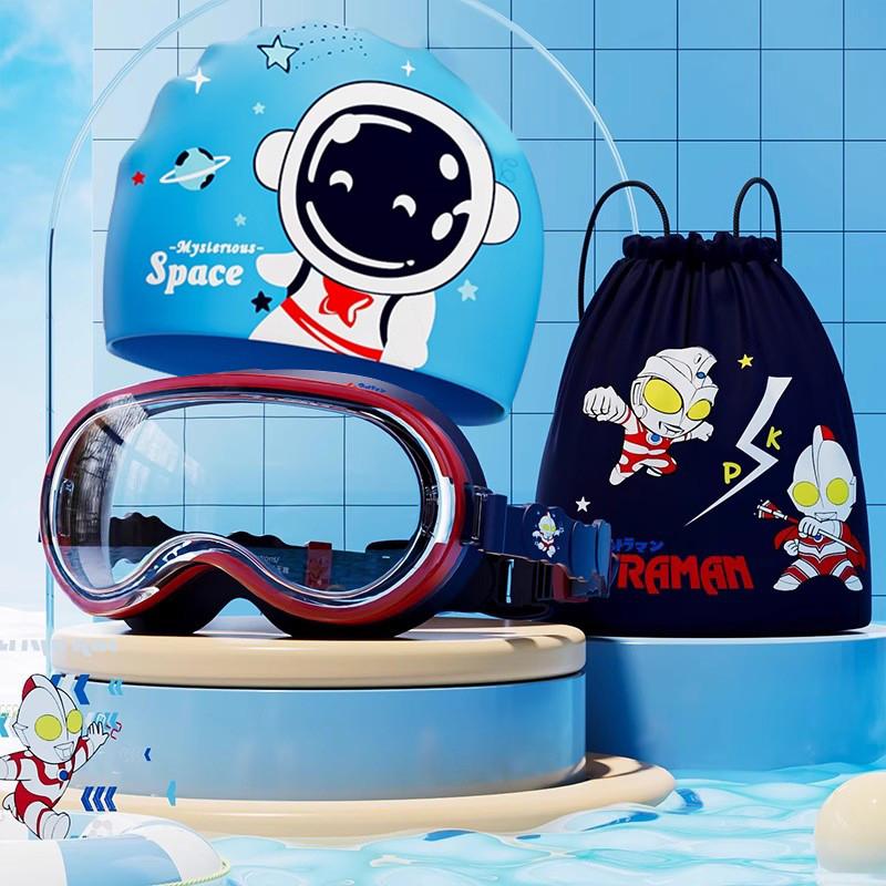 Ultraman Childrens Swimming Goggles With Waterproof Pc Lenses For Kids Recreational Swimming