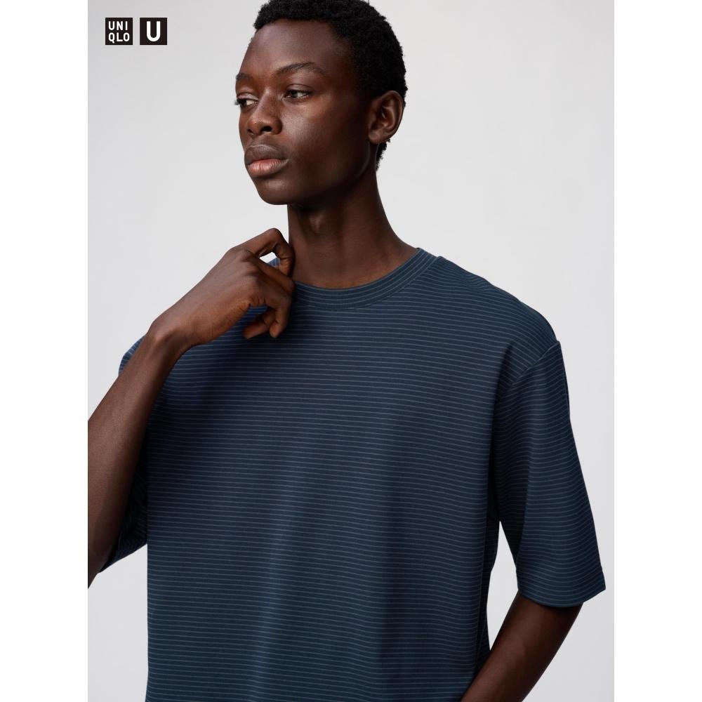Uniqlo Airism CoTTon Oversized STripe T