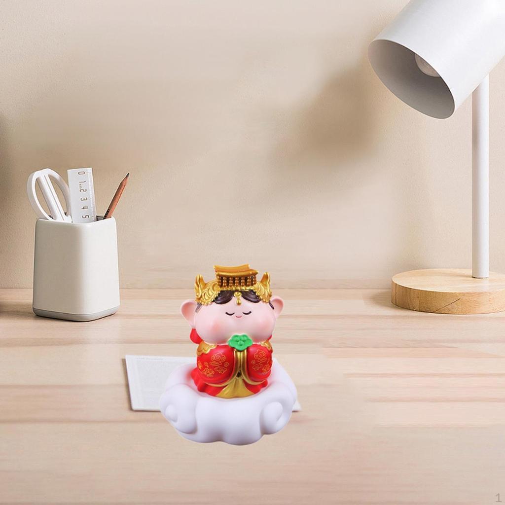 Cartoon Chinese Immortal Figurine Night Light Desktop Decoration Cute Housewarming Gifts Fengshui