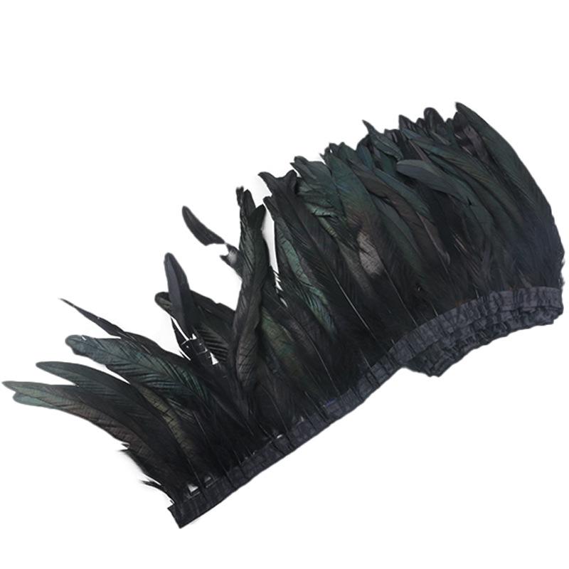 

20-25Cm Dyed Cock Tail Feathers Edging Stage Show Costume Shawl Costume Accessories