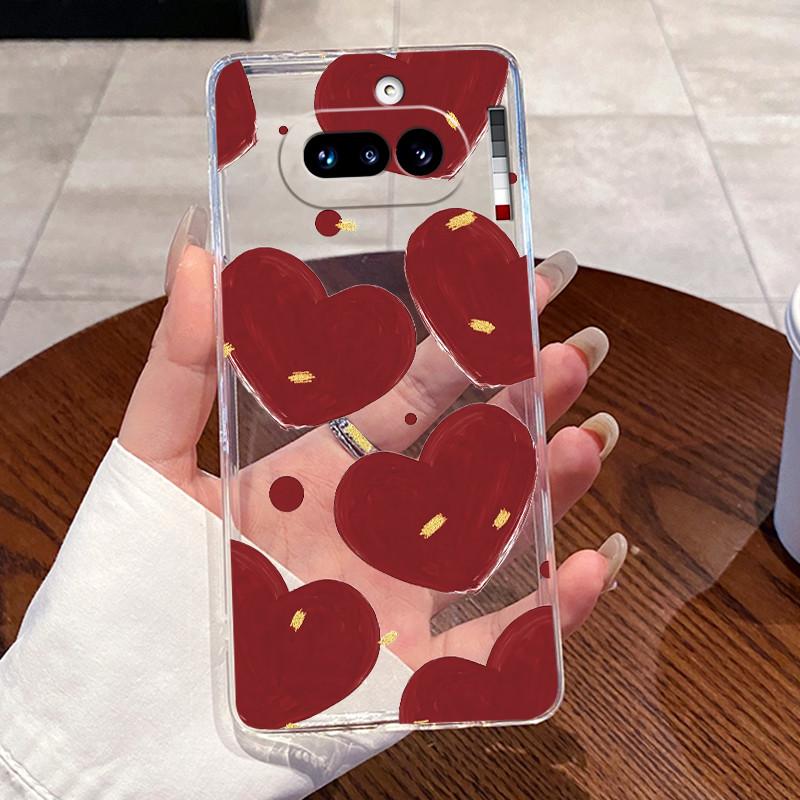 Jelly Casing For Nothing Phone 4A Capa Coque Clear Silicone Soft TPU Back Cover Cute Cat Rabbit Heart Protective Case Fundas