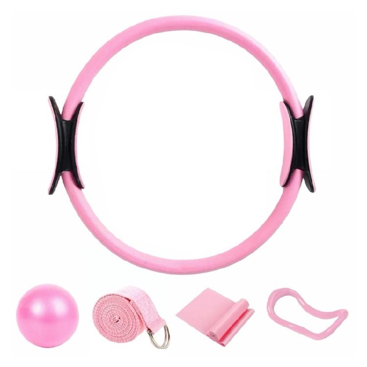 Women's Fitness Exercise Set Pilates Ball Rings and Band With Nonslip for Home Exercise And Flexibility