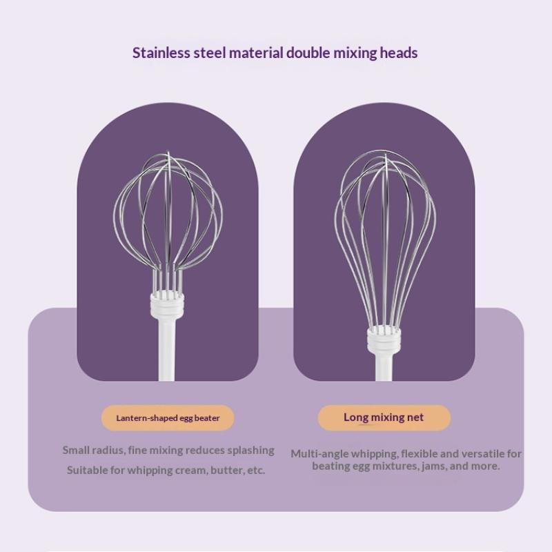 Rechargeable Handheld Electric Egg Beater Wireless Hand Mixer For Baking Cake Cream Whisk Kitchen Cooking Tool