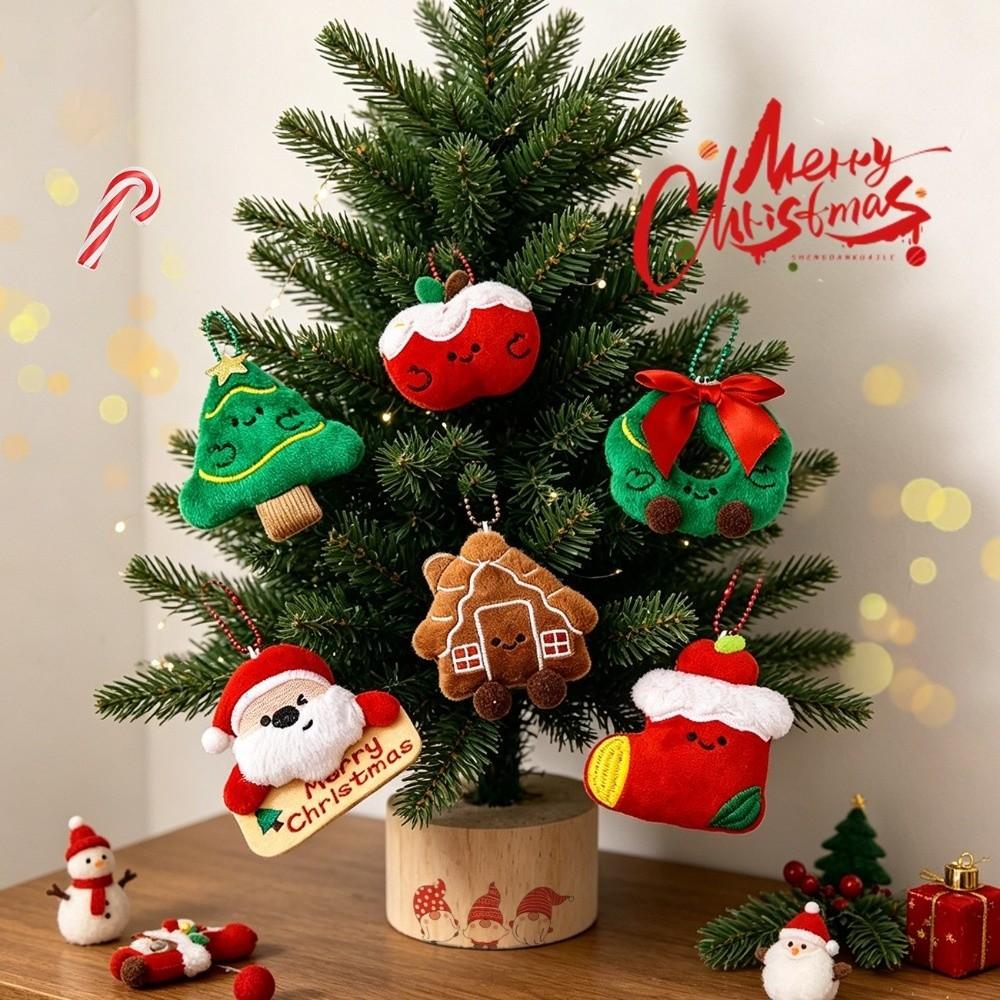 Stuffed Plush Dolls Christmas Plush Pendant Christmas Tree Christmas Plush Doll  Hanging Accessory