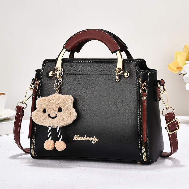 Stylish Korean Style Floral Print Small Handbag For Ladies, Portable Multi-purpose Top Handle Shoulder Crossbody Casual Mini Purse