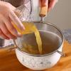 304 Stainless Steel Double Ear Colander Wooden Handle Skimming Spoon Juice Filter Fine Mesh Strainer Kitchen Accessories