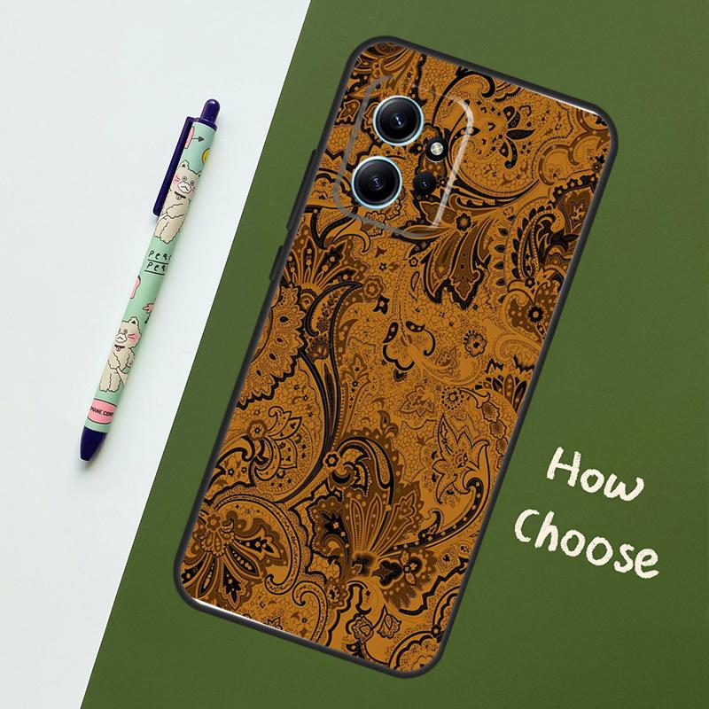 Batik Pattern Case For Xiaomi Redmi Note 13 10 11 12 14 15 Pro Plus Cover For Redmi 15C 15 14C 10C 12C 13C