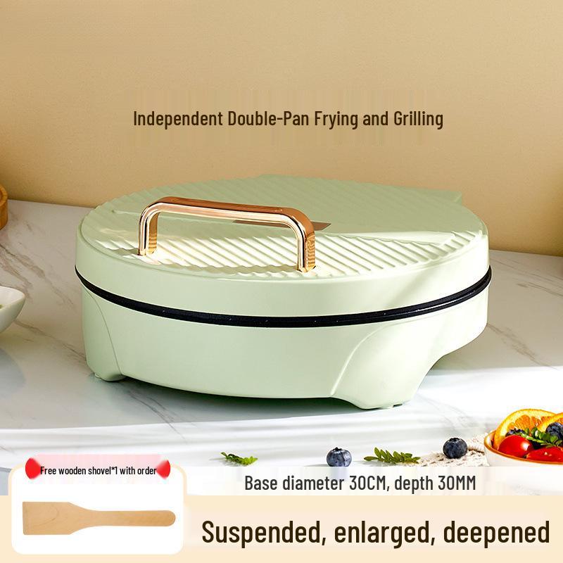 Double-Sided Non-Stick Electric Pancake & Cake Maker with Deep Pan - New Model