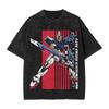 Gundam Wing Tallgeese Ozms Printed Tshirt Mens and Womens Washed Tshirt High Quality Vintage Cotton Tshirt Harajuku Tops