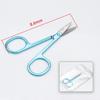 Stainless Steel Multi-Color Curved Tip Eyebrow and Eyelash Trimmer Scissors