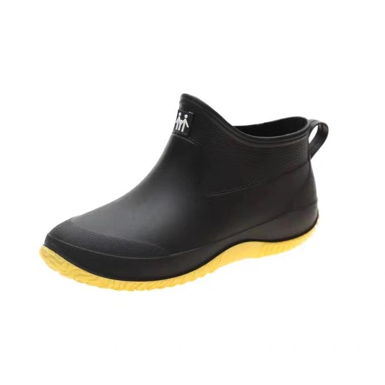 Men's Low-Cut Non-Slip Rain Boots - Water Shoes for Outdoor Wading