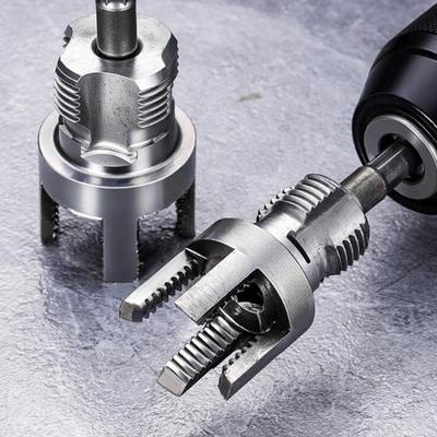 4pcs PVC Pipe Threader Set PPR Water PipeExpansion Drill Bit For Plumbing 4-point 6-point Water Pipe Thread Wire Opener