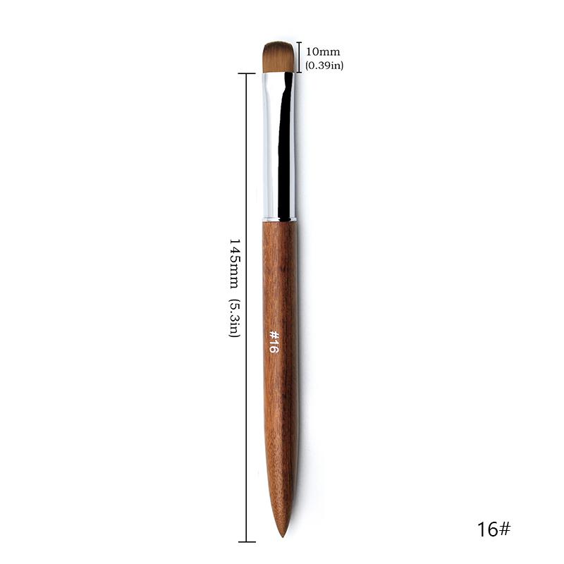 {MX} French Nail Art Brushes Sandalwood Handle Versatile Nail Drawing Pen Liner Flowers Painting Pen DIY Manicure Tools