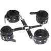 Adult Plush Handcuff & Foot Cuff Restraint Set with Cross Buckle