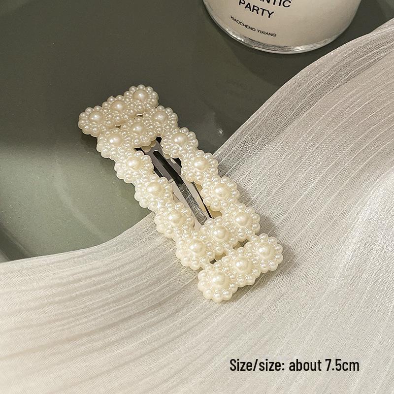 Korean Pearl Hairpin - Trendy Side Clip for Women and Girls