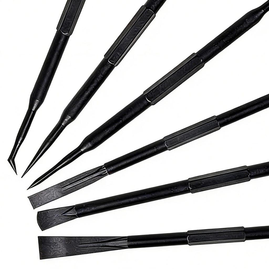 Prybars Set 6-pieces High-Strength Ultra-Thin Portable Car Repair Kit Automotive Pry Bar Set For Trailer RV Truck Automotive