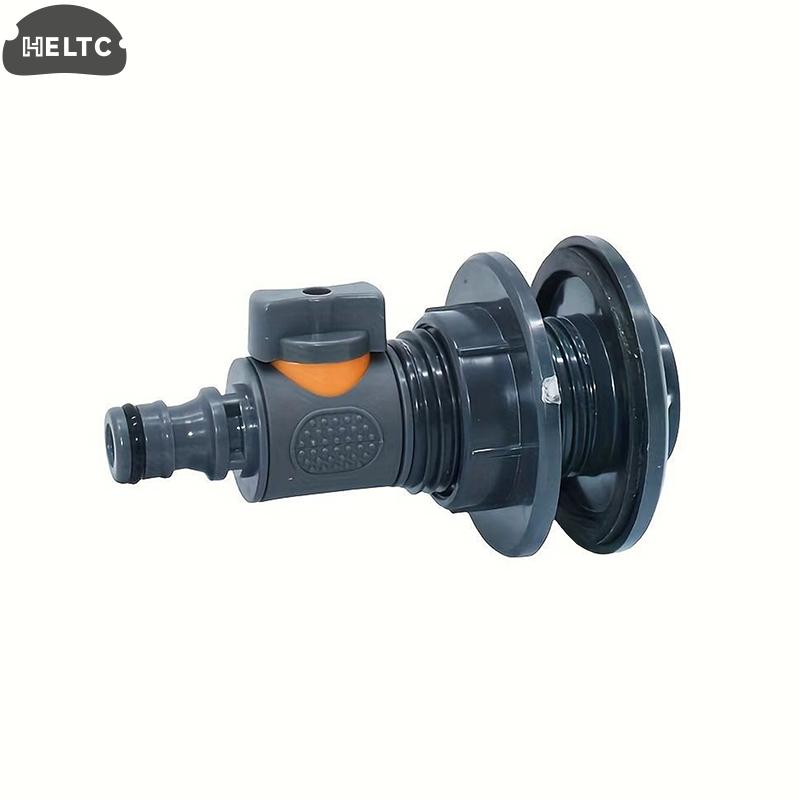 1PCS Water Tank Connector Six Points With Switch Valve Connector Garden Irrigation Pipe Connection Maintenance Coupling