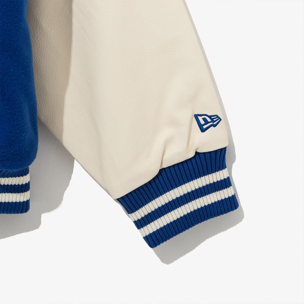 New Era Mlb La Dodgers Patched Varsity Jacket Bright Blue 14742027